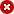 White cross in red circle