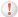 Red exclamation mark in white circle with grey outline