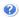 White question mark in blue circle with white outline