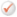 Red check in white circle with grey outline