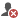 Grey head and shoulders with white cross in red circle