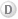 Grey D in white circle with grey outline